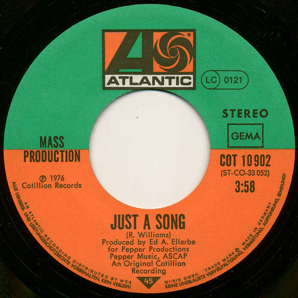 Mass Production : Welcome To Our World (Of Merry Music) (7", Single)
