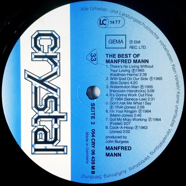 Manfred Mann : The Best Of Manfred Mann (LP, Comp, Mono, RE)