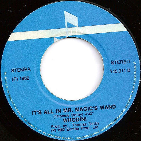 Whodini : Magic's Wand (7", Single)
