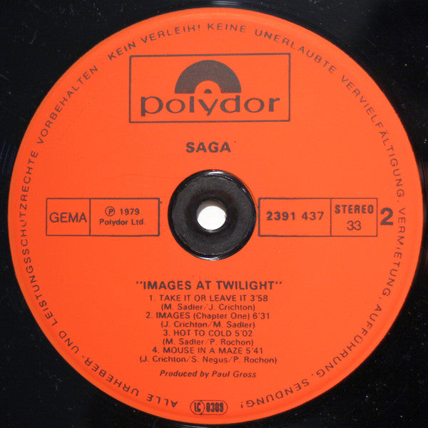 Saga (3) : Images At Twilight (LP, Album)