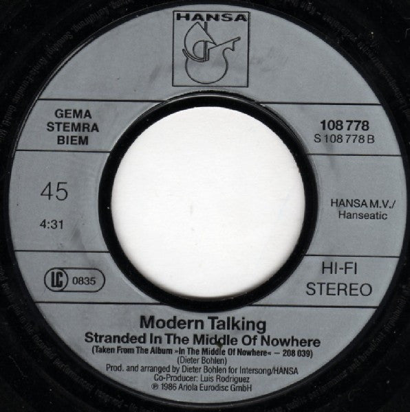 Modern Talking : Give Me Peace On Earth (7", Single)