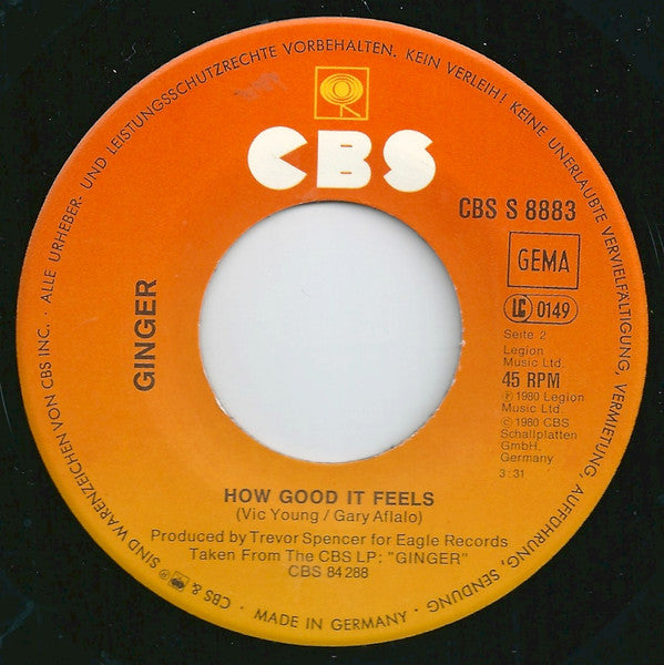 Ginger (11) : Something Wasn't Quite Right (7", Single, Promo)