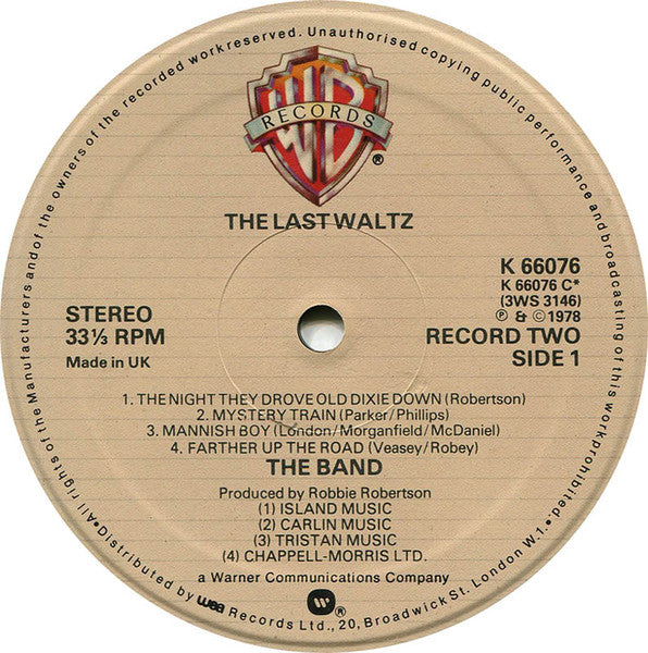 The Band : The Last Waltz (3xLP, Album, Cre)
