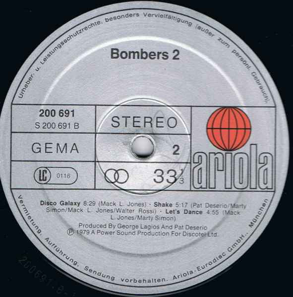 Bombers : Bombers 2 (LP, Album)