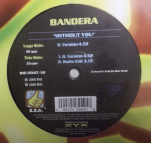 Bandera (2) : Without You (12", Maxi)