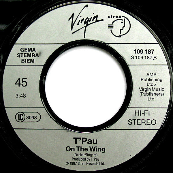 T'Pau : Heart And Soul (7", Single)