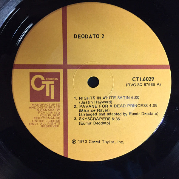 Deodato* : Deodato 2 (LP, Album, RE, Gat)