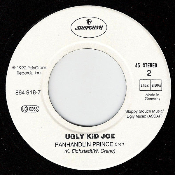 Ugly Kid Joe : Cats In The Cradle (7", Single, Whi)