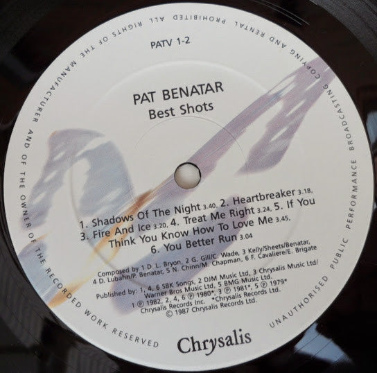 Pat Benatar : Best Shots (LP, Comp)
