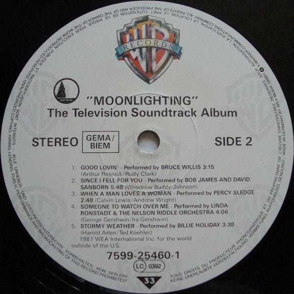 Various : Moonlighting (The Television Soundtrack Album) (LP, Album, Comp)