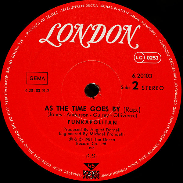 Funkapolitan : As The Time Goes By (12")