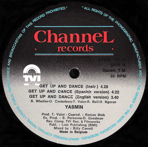 Yasmin* : Get Up And Dance (12")