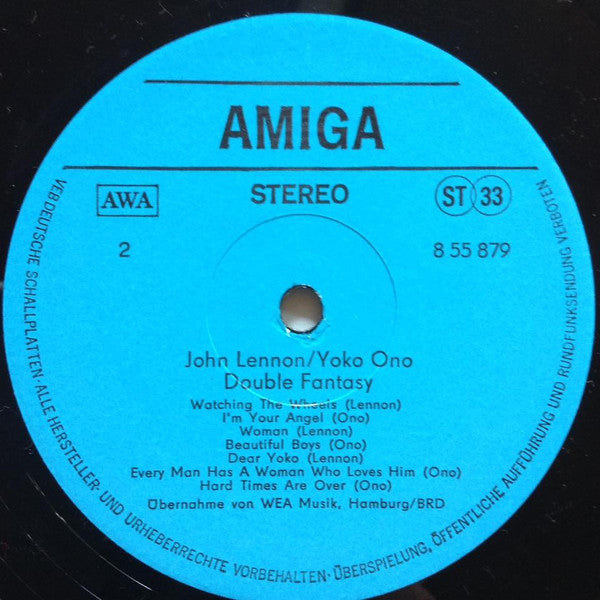 John Lennon & Yoko Ono : Double Fantasy (LP, Album, Blu)