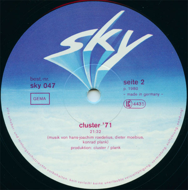 Cluster : Cluster '71 (LP, Album, RE)
