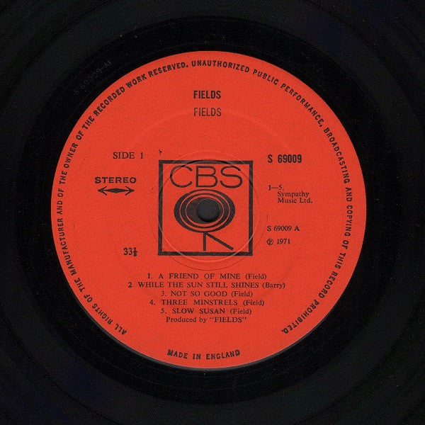 Fields (3) : Fields (LP, Album, Gat)