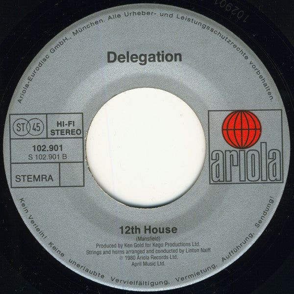 Delegation : In The Night (7", Single)