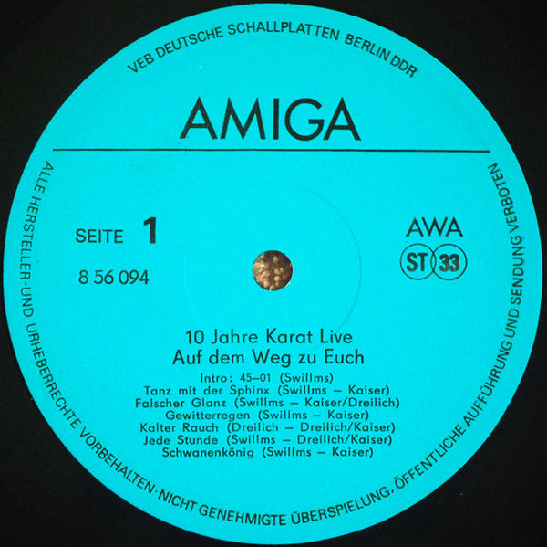 Karat : 10 Jahre - Auf Dem Weg Zu Euch - Live (2xLP, Album)