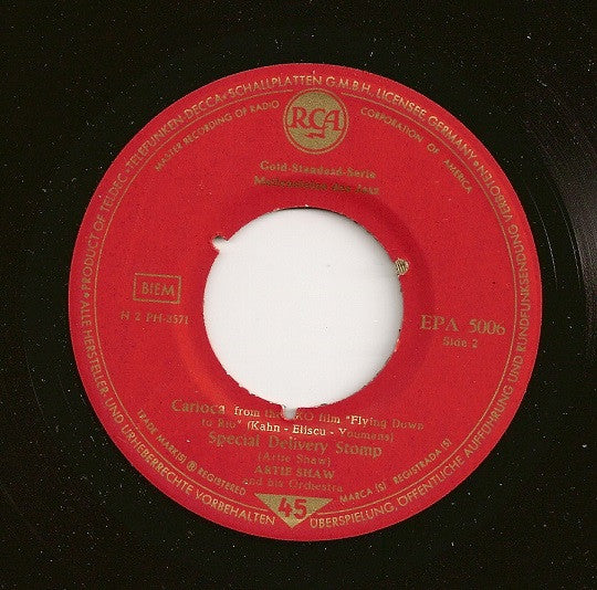 Artie Shaw : Artie Shaw (7", EP)