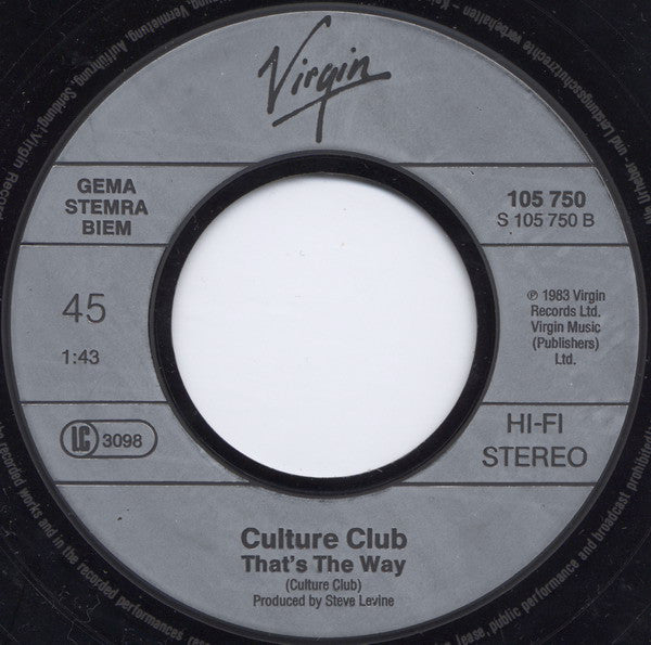 Culture Club : Karma Chameleon (7", Single)