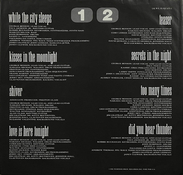 George Benson : While The City Sleeps... (LP, Album)