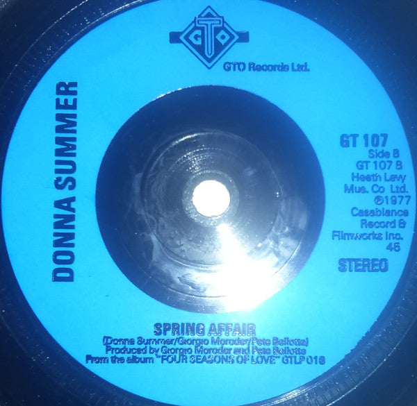 Donna Summer : I Remember Yesterday (7", Single, Blu)