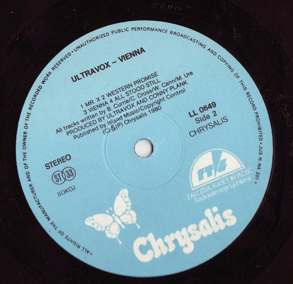 Ultravox : Vienna (LP, Album, RE)