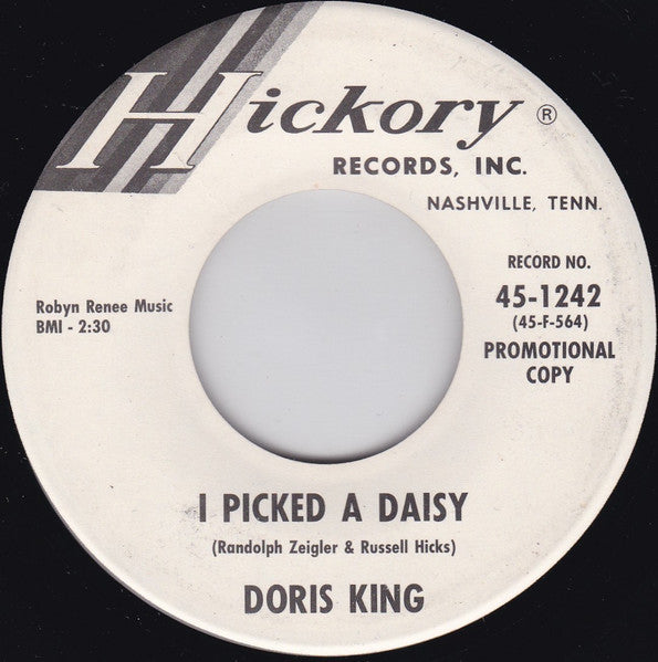 Doris King : Blue Living Room / I Picked A Daisy (7", Single, Promo)