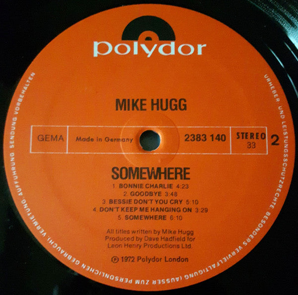 Mike Hugg : Somewhere (LP)