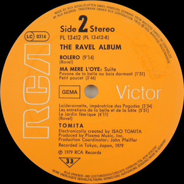 Tomita : The Ravel Album (LP, Album)