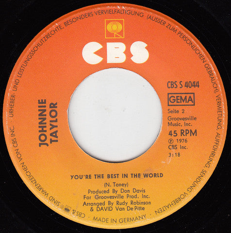 Johnnie Taylor : Disco Lady (7", Single)