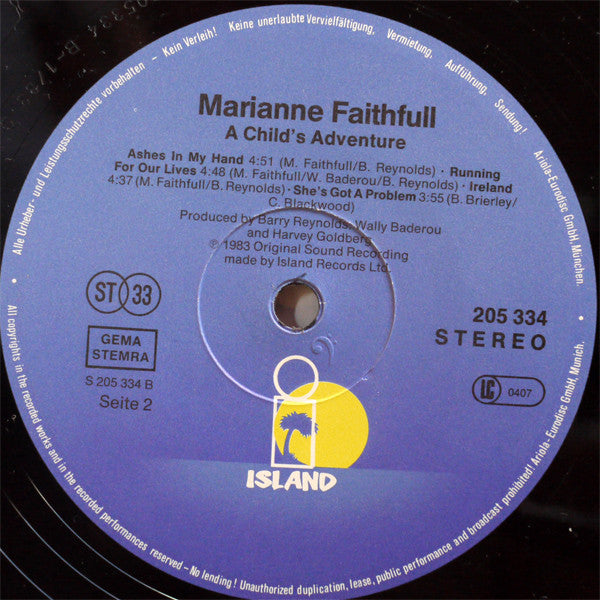 Marianne Faithfull : A Childs Adventure (LP, Album)