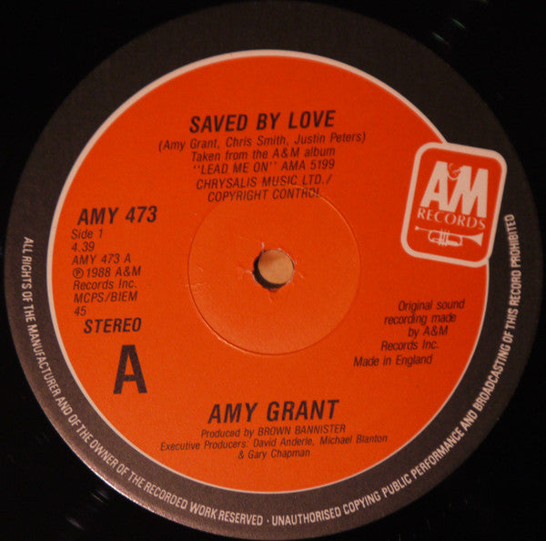 Amy Grant : Saved By Love (12", Single)