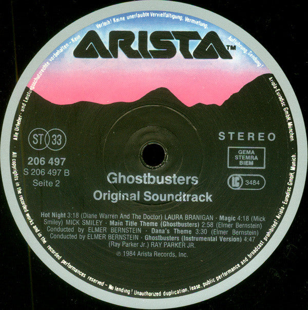 Various : Ghostbusters (Original Soundtrack Album) (LP, Album)