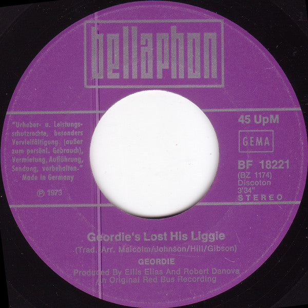 Geordie : Black Cat Woman (7", Single)