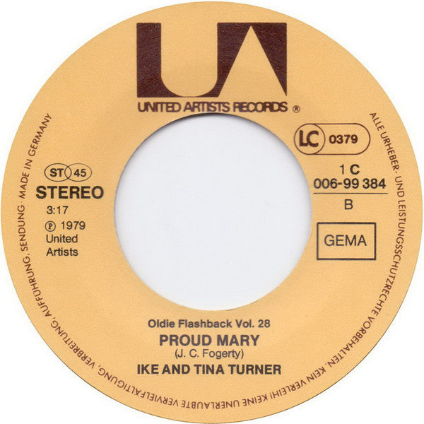 Ike And Tina Turner* : Nutbush City Limits / Proud Mary (7", Single, RE)
