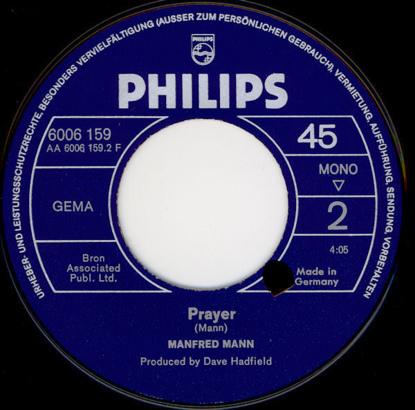 Manfred Mann* : Mrs. Henry (7", Mono)