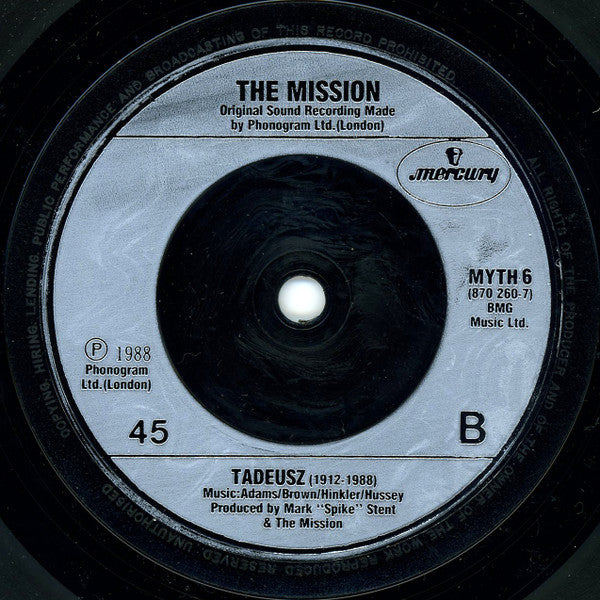 The Mission : Beyond The Pale (7", Single, Sil)