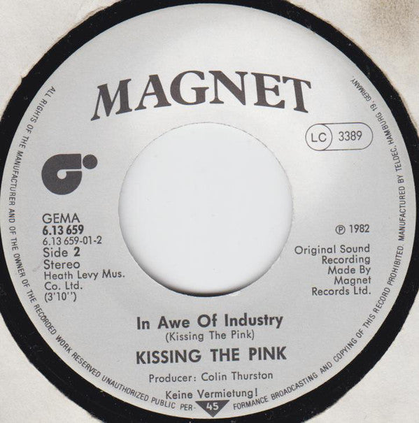Kissing The Pink : Watching Their Eyes (7", Single, Promo)