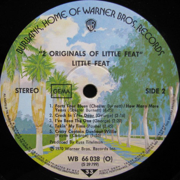 Little Feat : 2 Originals Of Little Feat (2xLP, Album, Comp)