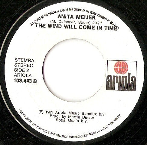 Anita Meyer : Why Tell Me, Why (7", Single)