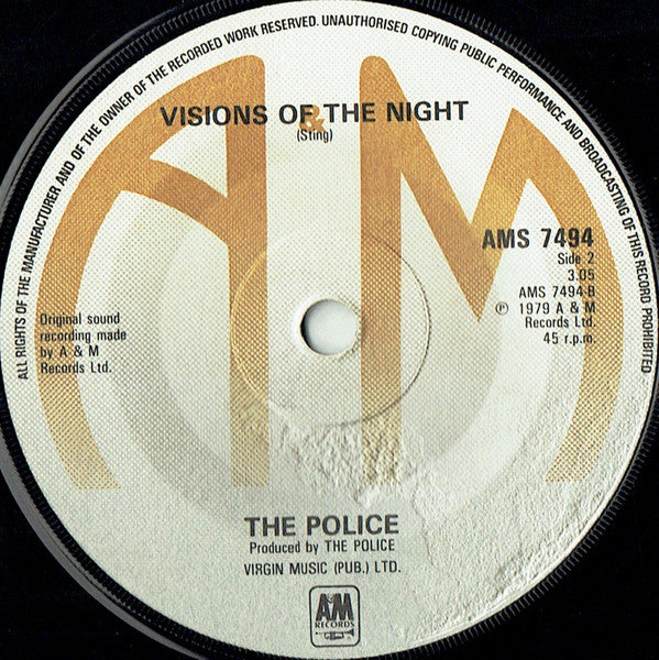 The Police : Walking On The Moon (7", Single)