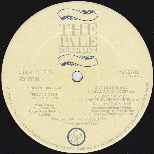 The Pale Fountains : Thank You (12")