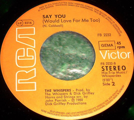 The Whispers : I Can Make It Better (7", Single)