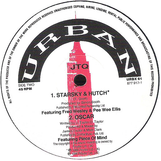 The James Taylor Quartet : Killing Time (12", Single)