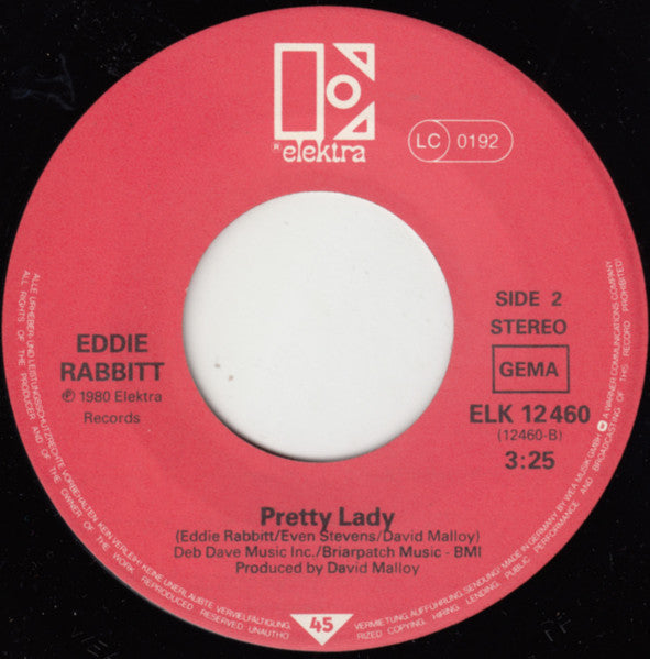 Eddie Rabbitt : Drivin' My Life Away (7", Single)