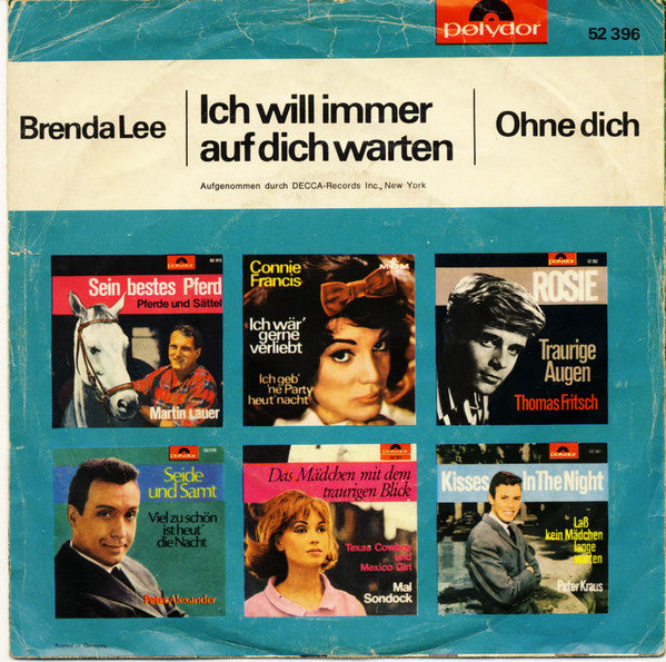 Brenda Lee : Ich Will Immer Auf Dich Warten (7", Single, Mono)