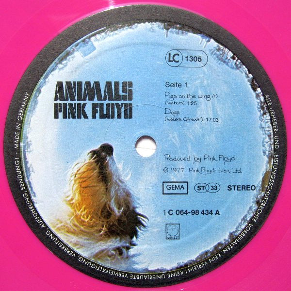 Pink Floyd : Animals (LP, Album, Ltd, Pin)