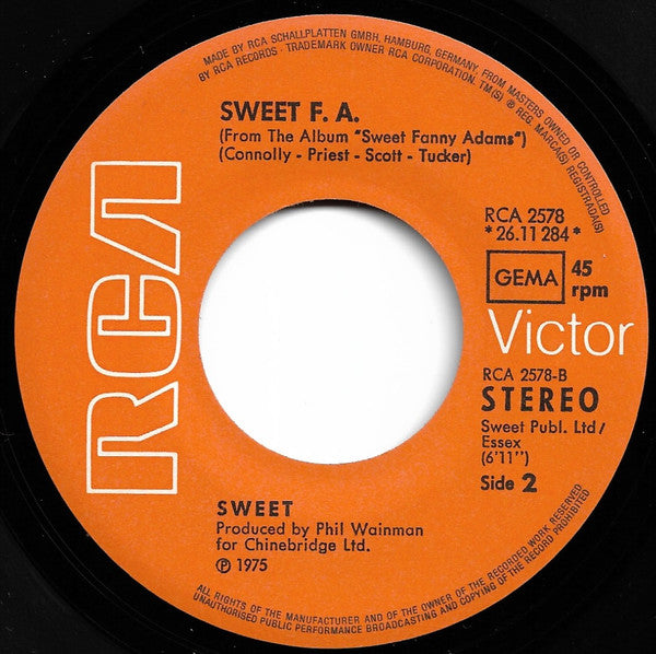 Sweet* : Action (7", Single)