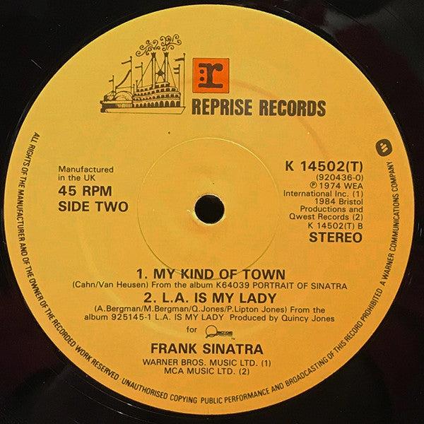 Frank Sinatra : Theme From New York, New York (12")
