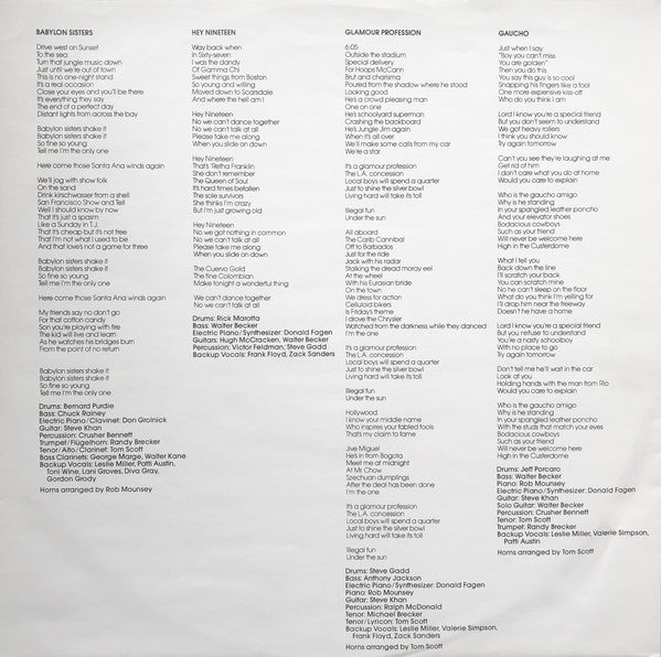 Steely Dan : Gaucho (LP, Album)